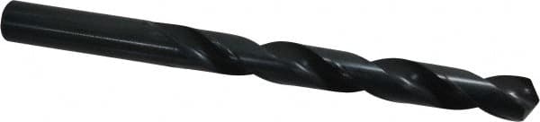 Cleveland - 19/32" 118° High Speed Steel Jobber Drill - Oxide Finish, Right Hand Cut, Spiral Flute, Straight Shank, 7-1/8" OAL, Standard Point - Americas Industrial Supply