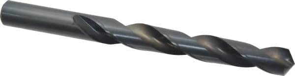Cleveland - 21/32" 118° High Speed Steel Jobber Drill - Oxide Finish, Right Hand Cut, Spiral Flute, Straight Shank, 7-1/8" OAL, Standard Point - Americas Industrial Supply