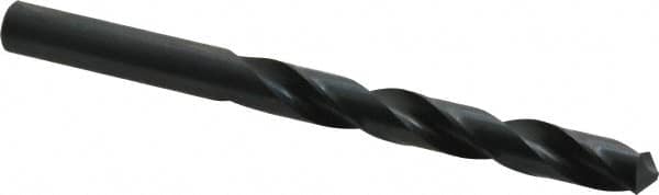 Cleveland - 12.2mm 118° High Speed Steel Jobber Drill - Oxide Finish, Right Hand Cut, Spiral Flute, Straight Shank, 5.945" OAL, Standard Point - Americas Industrial Supply