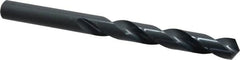 Cleveland - 14.5mm 118° High Speed Steel Jobber Drill - Oxide Finish, Right Hand Cut, Spiral Flute, Straight Shank, 6.654" OAL, Standard Point - Americas Industrial Supply