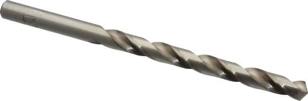 Cleveland - Letter D 118° High Speed Steel Jobber Drill - Bright Finish, Right Hand Cut, Spiral Flute, Straight Shank, 4" OAL, Standard Point - Americas Industrial Supply