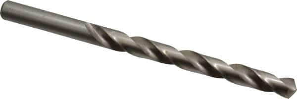 Cleveland - Letter M 118° High Speed Steel Jobber Drill - Bright Finish, Right Hand Cut, Spiral Flute, Straight Shank, 4-3/8" OAL, Standard Point - Americas Industrial Supply