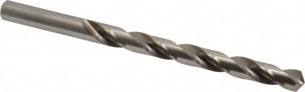 Cleveland - Letter Q 118° High Speed Steel Jobber Drill - Bright Finish, Right Hand Cut, Spiral Flute, Straight Shank, 4-3/4" OAL, Standard Point - Americas Industrial Supply