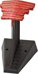Bondhus - 8 Piece, T-Handle Cushion Grip Hex Key Set - 2 to 10mm Range, Protanium High Torque Steel - Americas Industrial Supply