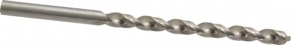 Cleveland - #10 118° High Speed Steel Jobber Drill - Bright Finish, Right Hand Cut, Spiral Flute, Straight Shank, 3-5/8" OAL, Standard Point - Americas Industrial Supply