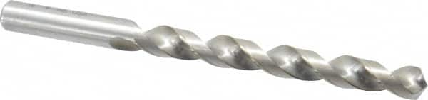 Cleveland - Letter W 118° High Speed Steel Jobber Drill - Bright Finish, Right Hand Cut, Spiral Flute, Straight Shank, 5-1/8" OAL, Standard Point - Americas Industrial Supply