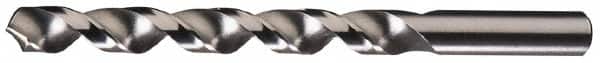 Cleveland - Letter T 118° High Speed Steel Jobber Drill - Bright Finish, Right Hand Cut, Spiral Flute, Straight Shank, 4-7/8" OAL, Standard Point - Americas Industrial Supply