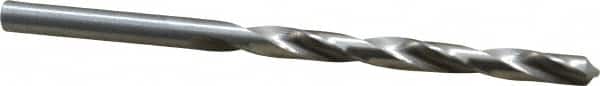 Cleveland - #5 118° High Speed Steel Jobber Drill - Bright Finish, Right Hand Cut, Spiral Flute, Straight Shank, 3-3/4" OAL, Standard Point - Americas Industrial Supply