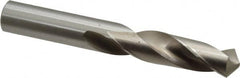 Cleveland - 5/8" 118° Spiral Flute High Speed Steel Screw Machine Drill Bit - Bright Finish, Right Hand Cut, 2-3/4" Flute Length, 4-1/4" OAL, Standard Point, Straight Shank - Americas Industrial Supply