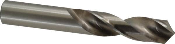 Cleveland - 11/16" 118° Spiral Flute High Speed Steel Screw Machine Drill Bit - Bright Finish, Right Hand Cut, 2-7/8" Flute Length, 4-5/8" OAL, Standard Point, Straight Shank - Americas Industrial Supply