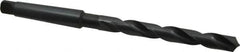 Cleveland - 37/64", 2MT 118° Point High Speed Steel Taper Shank Drill Bit - Oxide Finish, 4-7/8" Flute Length, 8-3/4" OAL, Spiral Flute, Series 2410 - Americas Industrial Supply