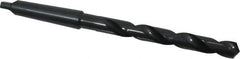Cleveland - 19/32", 2MT 118° Point High Speed Steel Taper Shank Drill Bit - Oxide Finish, 4-7/8" Flute Length, 8-3/4" OAL, Spiral Flute, Series 2410 - Americas Industrial Supply