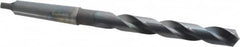 Cleveland - 21/32", 2MT 118° Point High Speed Steel Taper Shank Drill Bit - Oxide Finish, 5-1/8" Flute Length, 9" OAL, Spiral Flute, Series 2410 - Americas Industrial Supply