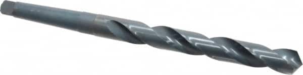 Cleveland - 49/64", 2MT 118° Point High Speed Steel Taper Shank Drill Bit - Oxide Finish, 6" Flute Length, 9-7/8" OAL, Spiral Flute, Series 2410 - Americas Industrial Supply
