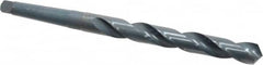Cleveland - 49/64", 2MT 118° Point High Speed Steel Taper Shank Drill Bit - Oxide Finish, 6" Flute Length, 9-7/8" OAL, Spiral Flute, Series 2410 - Americas Industrial Supply