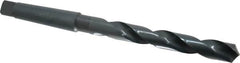 Cleveland - 53/64", 3MT 118° Point High Speed Steel Taper Shank Drill Bit - Oxide Finish, 6-1/8" Flute Length, 10-3/4" OAL, Spiral Flute, Series 2410 - Americas Industrial Supply