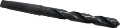 Cleveland - 7/8", 3MT 118° Point High Speed Steel Taper Shank Drill Bit - Oxide Finish, 6-1/8" Flute Length, 10-3/4" OAL, Spiral Flute, Series 2410 - Americas Industrial Supply