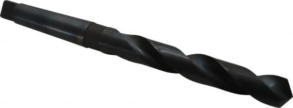 Cleveland - 15/16", 3MT 118° Point High Speed Steel Taper Shank Drill Bit - Oxide Finish, 6-1/8" Flute Length, 10-3/4" OAL, Spiral Flute, Series 2410 - Americas Industrial Supply