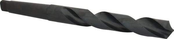 Cleveland - 1-1/64", 3MT 118° Point High Speed Steel Taper Shank Drill Bit - Oxide Finish, 6-1/2" Flute Length, 11-1/8" OAL, Spiral Flute, Series 2410 - Americas Industrial Supply