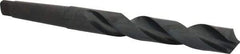 Cleveland - 1-1/64", 3MT 118° Point High Speed Steel Taper Shank Drill Bit - Oxide Finish, 6-1/2" Flute Length, 11-1/8" OAL, Spiral Flute, Series 2410 - Americas Industrial Supply