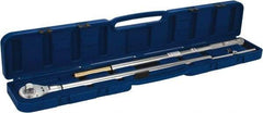 Value Collection - 1" Drive Micrometer Type Ratchet Head Torque Wrench - 300 Ft/Lb to 900 Ft/Lb Torque, 60" OAL, 6 Ft/Lb Graduation - Americas Industrial Supply