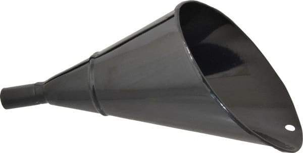 Value Collection - 2 Qt Capacity Steel Funnel - 1" Tip OD, 4" Straight Spout, Black - Americas Industrial Supply