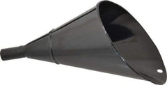 Value Collection - 2 Qt Capacity Steel Funnel - 1" Tip OD, 4" Straight Spout, Black - Americas Industrial Supply