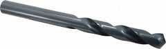 Cleveland - 59/64", 118° Point, Spiral Flute, High Speed Steel Taper Length Drill Bit - Oxide Finish, 6-1/8" Flute Length, 10-3/4" OAL, Series 2510 - Americas Industrial Supply