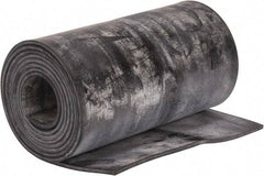Made in USA - 1/8" Thick x 6" Wide x 60" Long, Plain Backed Buna-N Rubber Strip - Stock Length, 70 Shore A Durometer, 2,500 psi Tensile Strength, -20 to 170°F, Black - Americas Industrial Supply