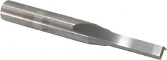 Onsrud - 3/16" Diam, 1/4" Shank Diam, 5/8" Length of Cut, 2 Flute Double Edge Straight Router Bit - 2" Overall Length, Left Hand Cut, Solid Carbide - Americas Industrial Supply