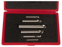 Cleveland - 1/4 to 1 Inch Body Diameter, 1 to 1-3/4 Inch Flute Length, 90° Point Angle, Spotting Drill Set - 4 to 8 Inch Overall Length, Series 2645, Bright Finish, High Speed Steel, Includes Six Spotting and Centering Drills - Americas Industrial Supply