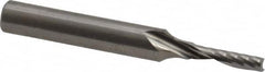 Onsrud - 1/8" Cutting Diam x 1/2" Length of Cut, 1 Flute, Upcut Spiral Router Bit - Uncoated, Right Hand Cut, Solid Carbide, 2" OAL x 1/4" Shank Diam, Single Edge, 21° Helix Angle - Americas Industrial Supply