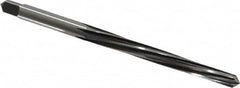 Cleveland - #4 Pin, 0.2604" Diam, 0.2071" Small End, 17/64" Diam Straight Shank, 2-9/16" Flute, Taper Pin Reamer - Americas Industrial Supply