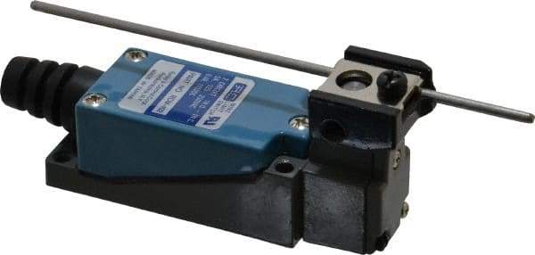 Value Collection - SPDT, NC/NO, 120 VAC, 250 VAC at 5 Amps, Screw Terminal, Rod Lever Actuator, General Purpose Limit Switch - Americas Industrial Supply