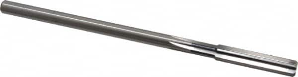 Cleveland - Letter Q High Speed Steel 6 Flute Chucking Reamer - Straight Flute, Straight Shank, 1-1/2" Flute Length, 6" OAL - Americas Industrial Supply