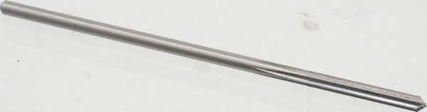 Cleveland - 9/64" High Speed Steel 6 Flute Chucking Reamer - Straight Flute, Straight Shank, 1" Flute Length, 4" OAL - Americas Industrial Supply