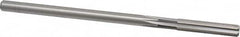 Cleveland - 19/64" High Speed Steel 6 Flute Chucking Reamer - Straight Flute, Straight Shank, 1-1/2" Flute Length, 6" OAL - Americas Industrial Supply