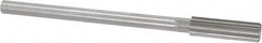 Cleveland - 19/32" High Speed Steel 8 Flute Chucking Reamer - Straight Flute, Straight Shank, 2" Flute Length, 8" OAL - Americas Industrial Supply