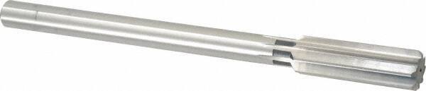 Cleveland - 27/32" High Speed Steel 8 Flute Chucking Reamer - Straight Flute, Straight Shank, 2-1/2" Flute Length, 9-1/2" OAL - Americas Industrial Supply