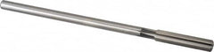 Cleveland - 3/8" High Speed Steel 6 Flute Chucking Reamer - Straight Flute, Straight Shank, 1-3/4" Flute Length, 7" OAL - Americas Industrial Supply