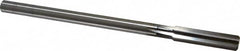 Cleveland - 0.4385" High Speed Steel 6 Flute Chucking Reamer - Straight Flute, Straight Shank, 1-3/4" Flute Length, 7" OAL - Americas Industrial Supply