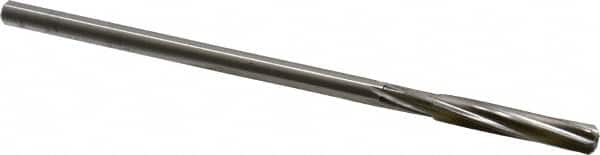 Cleveland - 9/32" High Speed Steel 6 Flute Chucking Reamer - Spiral Flute, Straight Shank, 1-1/2" Flute Length, 6" OAL - Americas Industrial Supply