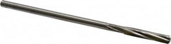 Cleveland - 9/32" High Speed Steel 6 Flute Chucking Reamer - Spiral Flute, Straight Shank, 1-1/2" Flute Length, 6" OAL - Americas Industrial Supply