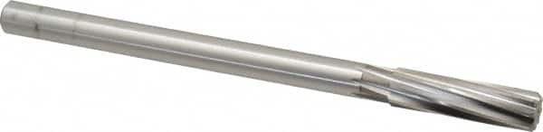 Cleveland - 5/8" High Speed Steel 8 Flute Chucking Reamer - Spiral Flute, Straight Shank, 2-1/4" Flute Length, 9" OAL - Americas Industrial Supply
