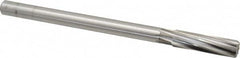 Cleveland - 5/8" High Speed Steel 8 Flute Chucking Reamer - Spiral Flute, Straight Shank, 2-1/4" Flute Length, 9" OAL - Americas Industrial Supply