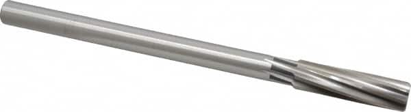 Cleveland - 21/32" High Speed Steel 8 Flute Chucking Reamer - Spiral Flute, Straight Shank, 2-1/4" Flute Length, 9" OAL - Americas Industrial Supply