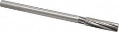 Cleveland - 21/32" High Speed Steel 8 Flute Chucking Reamer - Spiral Flute, Straight Shank, 2-1/4" Flute Length, 9" OAL - Americas Industrial Supply