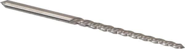 Cleveland - #6/0 Pin, 0.0806" Diam, 0.0611" Small End, 3/32" Diam Straight Shank, 15/16" Flute, Taper Pin Reamer - Americas Industrial Supply