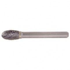 SE-53 Double Cut Solid Carbide Bur-Egg Shape - Americas Industrial Supply