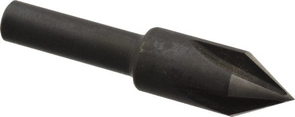 Cleveland - 3/8" Head Diam, 1/4" Shank Diam, 4 Flute 60° High Speed Steel Countersink - Americas Industrial Supply